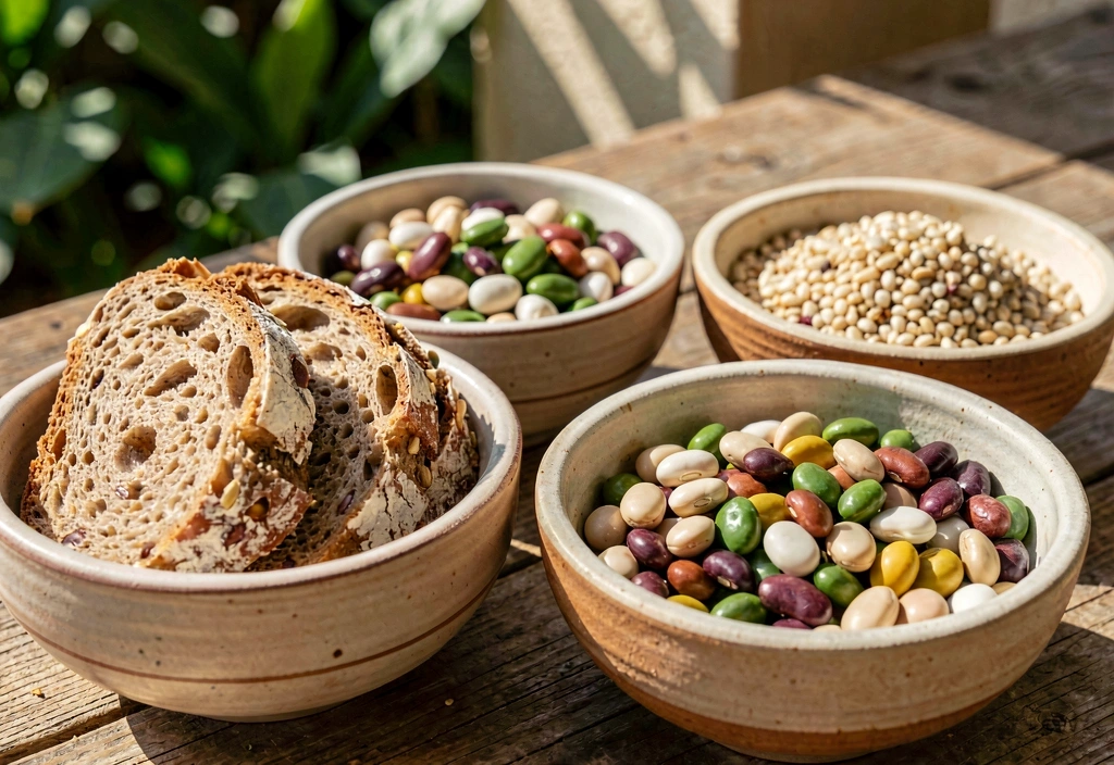 Cereales integrales y legumbres